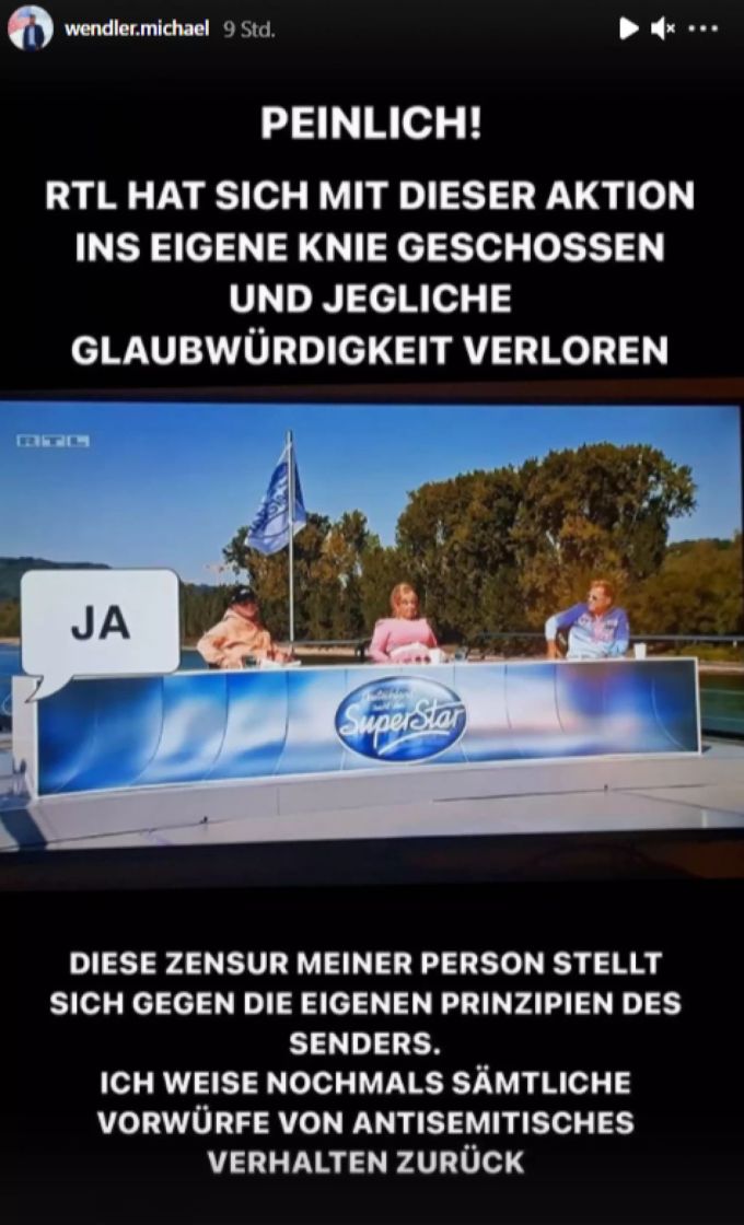 Michael Wendler wirft «DSDS» Zensur vor. dsds michael wendler