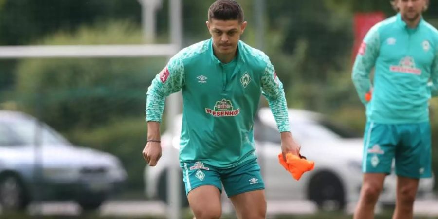 Könnte gegen Augsburg wieder auf dem Platz stehen: Bremens Milot Rashica. Foto: Karl-Josef Hildenbrand/dpa