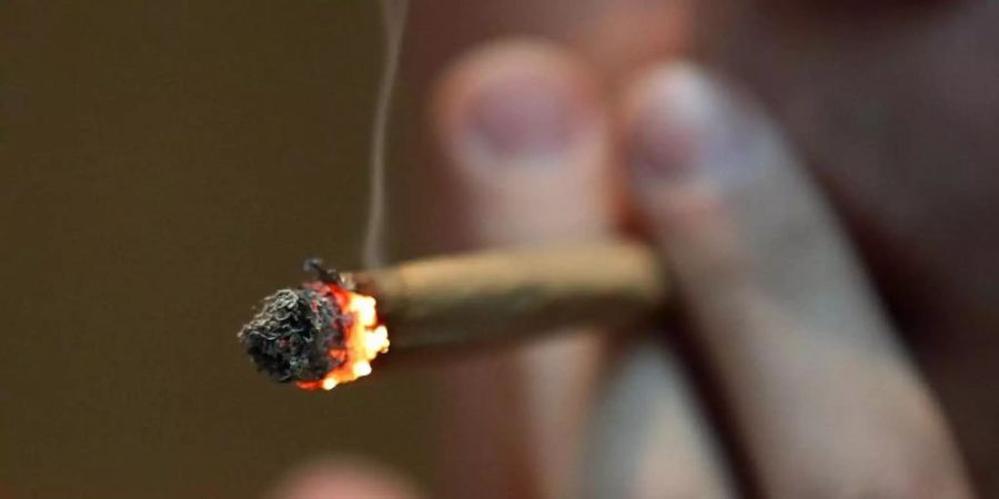 Junge Menschen sind laut einer Umfrage für die Cannabis-Legalisierung. Foto: Oliver Berg/dpa