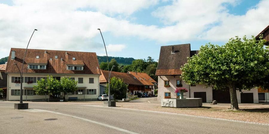 Dorfplatz der Gemeinde Oberhof.