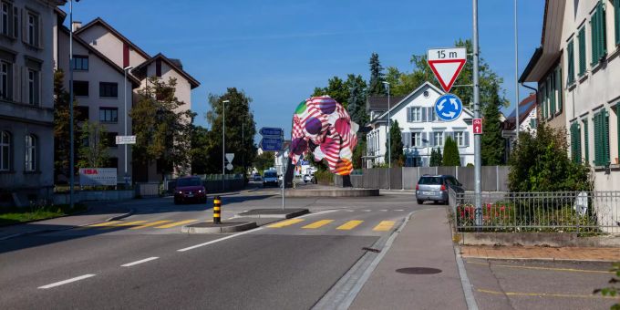 Stier Kreisel in Amriswil. Stier Kreisel in Amriswil.