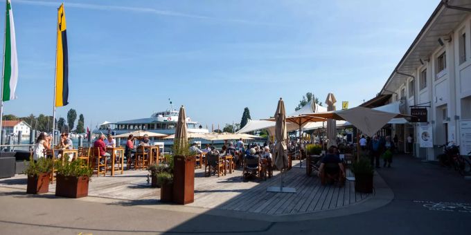 Die Schiffsstation Romanshorn. Die Schiffsstation Romanshorn.