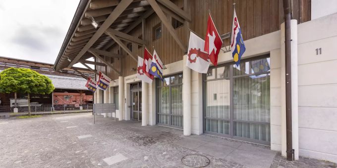 Die Bürgergemeinde an der Kirchgasse in Reinach. Die Bürgergemeinde an der Kirchgasse in Reinach.
