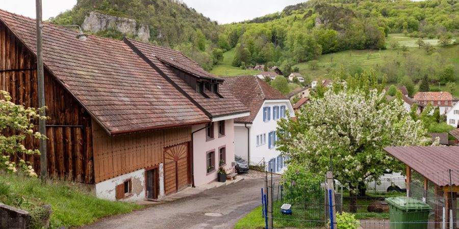Der Schafbergweg in Eptingen.