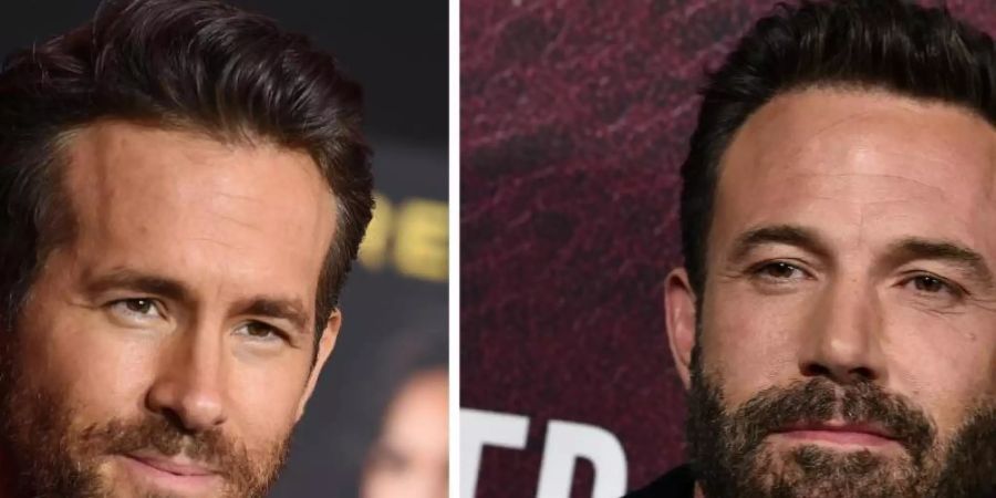 Wer ist wer? Ryan Reynolds (l) und Ben Affleck (r) kann man schon mal verwechseln. Foto: Jordan Strauss/Invision/AP/dpa