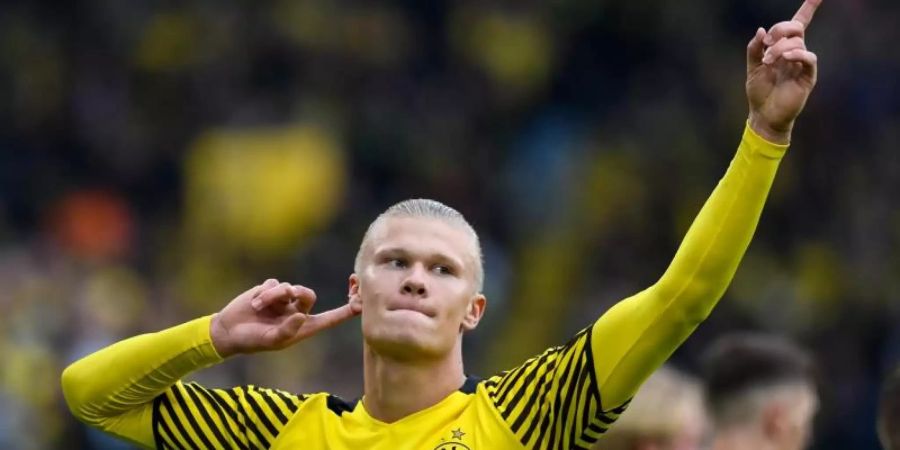BVB-Stürmer Erling Haaland weckt das Interesse zahlreicher Top-Clubs. Foto: Bernd Thissen/dpa
