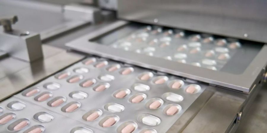 Von Pfizer in Freiburg hergestellte Corona-Tabletten