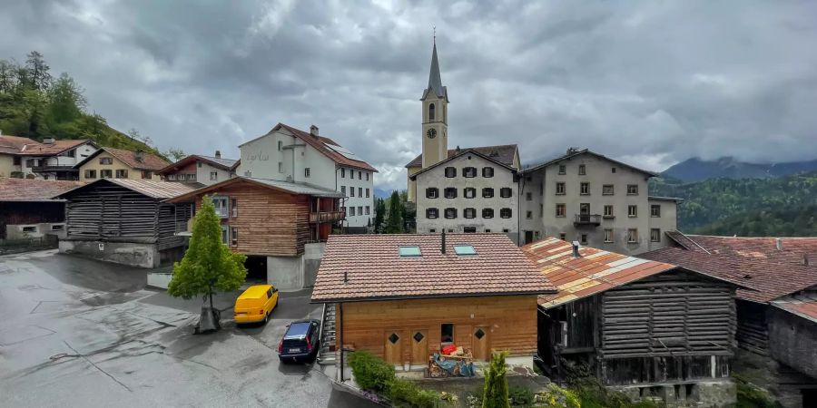 Ausblick über Trin.