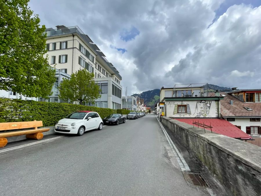 Dorfzentrum Seewis im Prättigau.