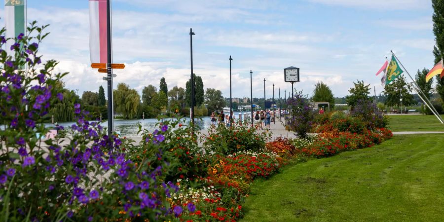 Die Seepromenade in Kreuzlingen.