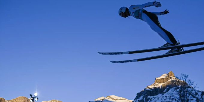 Daniel-André Tande im Einsatz. Daniel-André Tande Skispringen