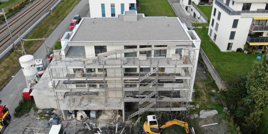 Trübbach: Sturz vom Fassadengerüst