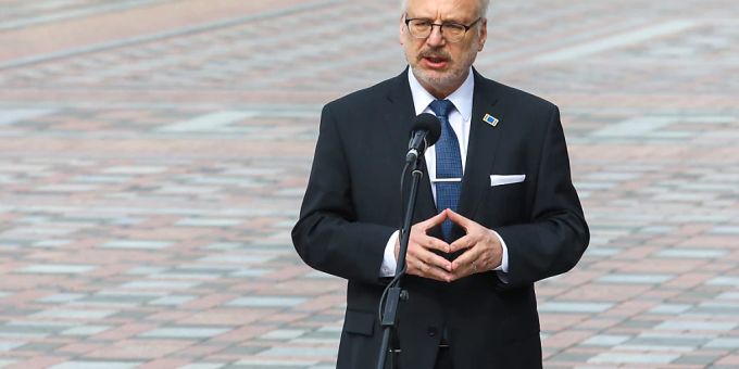 Lettischer Präsident Egils Levits führt Gespräche über neue Regierung. Egils Levits
