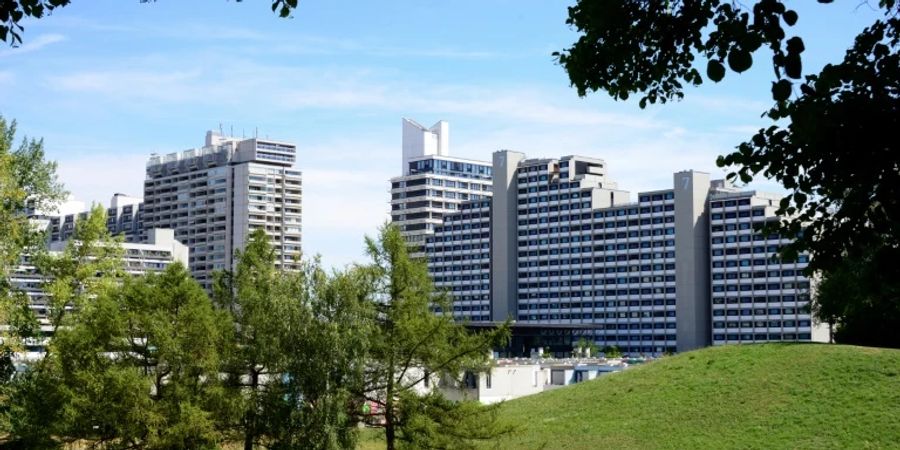 Wohnhäuder im früheren Olmypischen Dorf in München