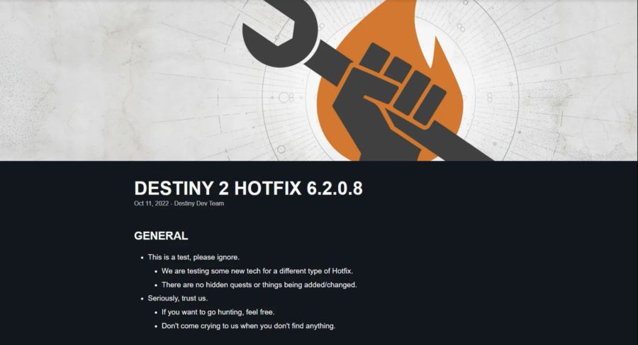 Destiny 2 Patch