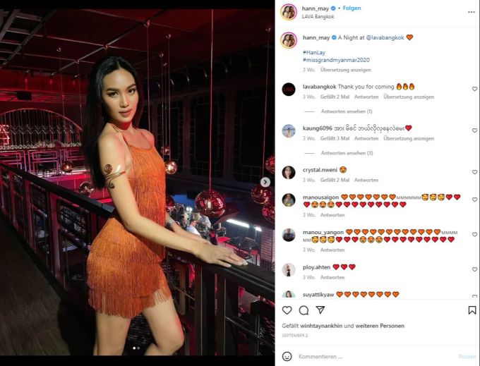 Das Myanmar-Model Thaw Nandar Aung hat Asyl in Kanada erhalten.