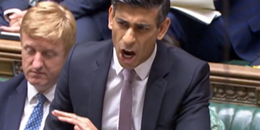 SCREENSHOT - Der britische Premierminister Rishi Sunak. Foto: House Of Commons/Uk Parliament/PA/dpa - ACHTUNG: Nur zur redaktionellen Verwendung im Zusammenhang mit der aktuellen Berichterstattung und nur mit vollständiger Nennung des vorstehenden Credits