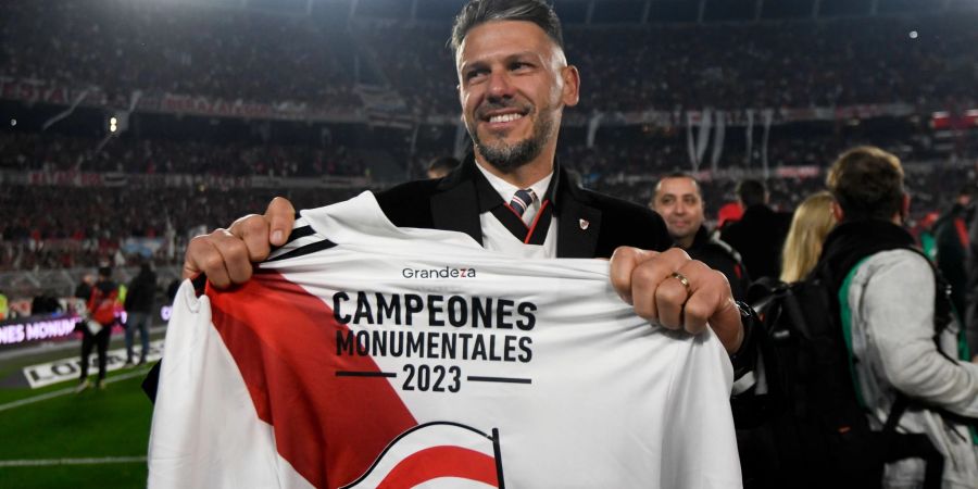 Trainer Martin Demichelis gewann mit River Plate die argentinische Meisterschaft.