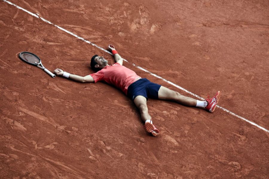 Der serbische Rekordchampion nach dem Gewinn der French Open.