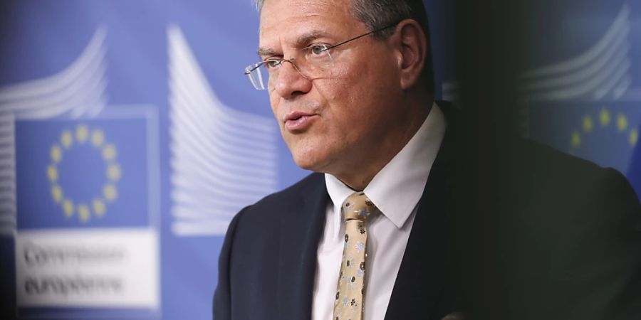 Vizepräsident der EU-Kommission Maros Sefcovic glaubt an die Ziele der Europäischen Union beim Ausbau der Batteriefertigung. (Archivbild)