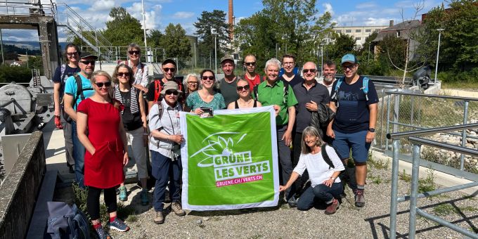 Die Sommerwanderung der Grünen Kanton Solothurn führte entlang der Emme von Biberist nach Zuchwil. grüne solothurn