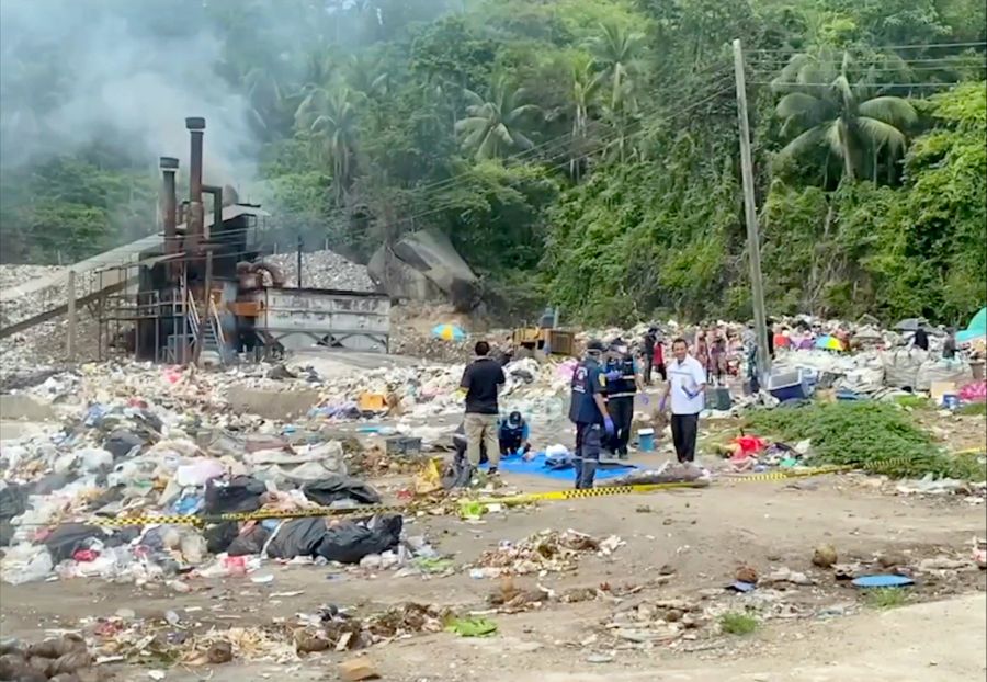 Die Polizei fand die Leichenstücke auf einer Mülldeponie auf der Insel Koh Pha Ngan.