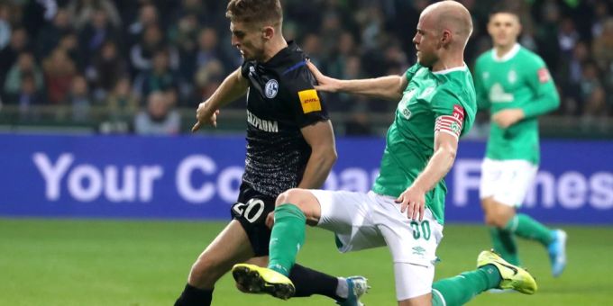 Davy Klaassen im Einsatz für den SV Werder Bremen im November 2019. sv werder bremen