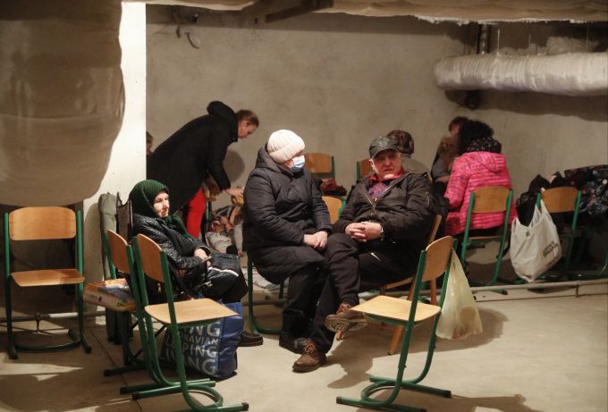 Viele Einwohner befinden sich bereits in Bunkern. Ukraine Konflikt