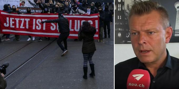 Berner Corona-Demo - Nause: «Rechtsradikale an Front sind für uns neu»