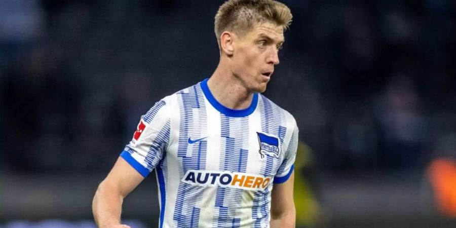 Wird Hertha BSC aller Voraussicht verlassen: Krzysztof Piatek. Foto: Andreas Gora/dpa
