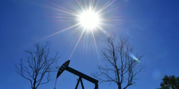 Eine Öl-Förderanlage in den USA. Öl-Förderanlage