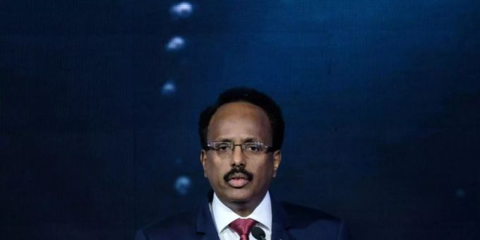 Somalias Staatschef Farmajo im Jahr 2018 Somalias Staatschef Farmajo im Jahr 2018