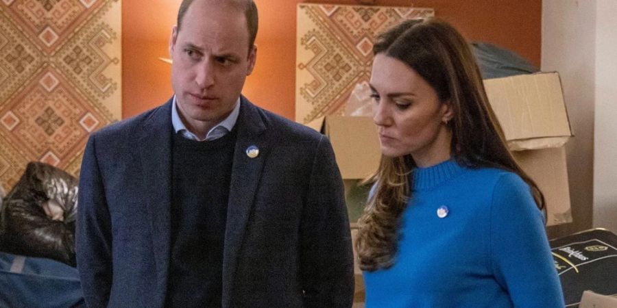 Prinz William und Herzogin Kate während eines Besuchs im Ukrainian Cultural Centre in London.