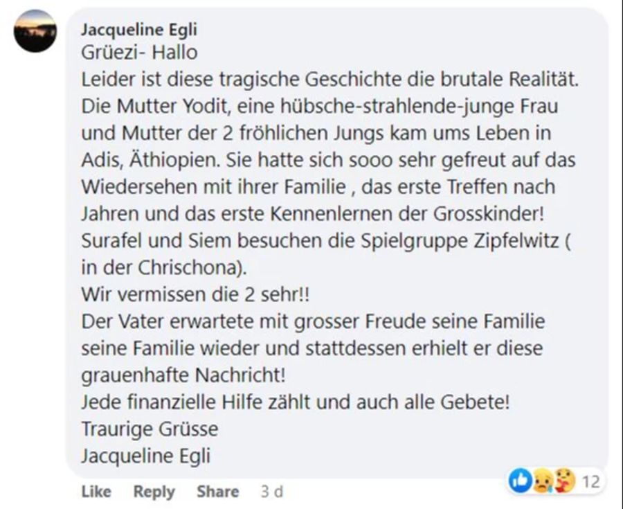 Äthiopien unfall