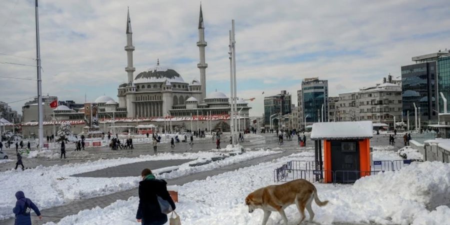 Schneechaos in Istanbul