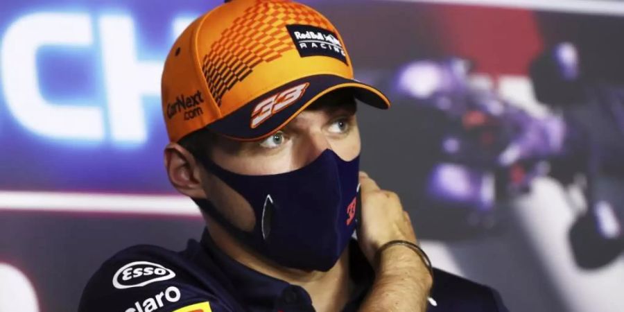 Max Verstappens Ansage vor dem Rennen in Ungarn: «Ich bin definitiv bereit.». Foto: Clive Rose/Pool Getty Images/AP/dpa
