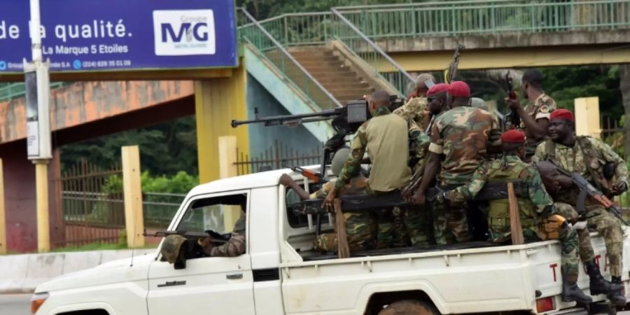 Soldaten in Conakry