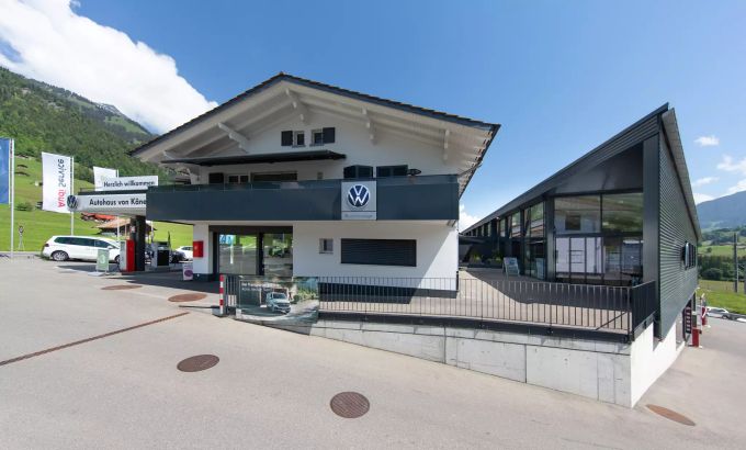 Das Autohaus von Känel befindet sich an der Spiezstrasse 22 in Frutigen. Autohaus von Känel Frutigen