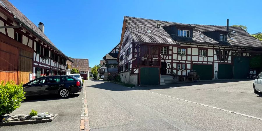 Das Dorfzentrum in Rüdlingen.