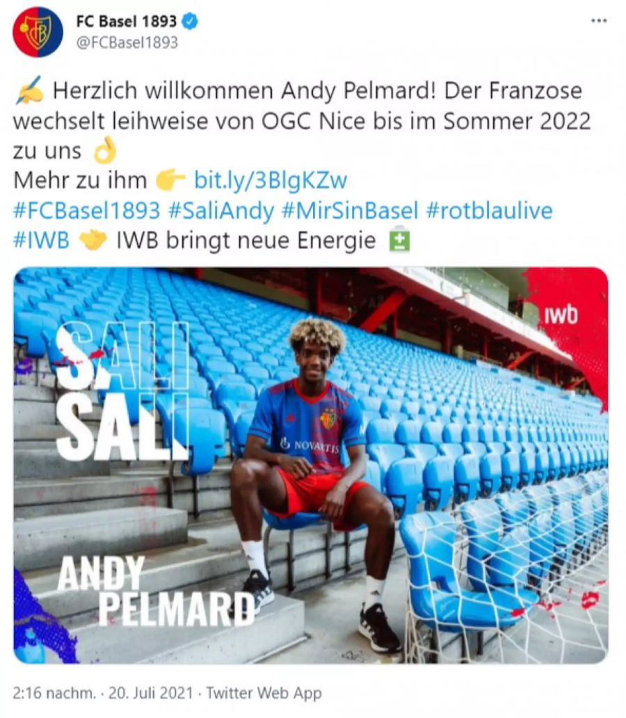 Andy Pelmard FC Basel