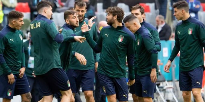 Die Italiener sind neben den Spanier bei der EM am offensivsten ausgerichtet. Foto: Federico Gambarini/dpa Die Italiener sind neben den Spanier bei der EM am offensivsten ausgerichtet. Foto: Federico Gambarini/dpa