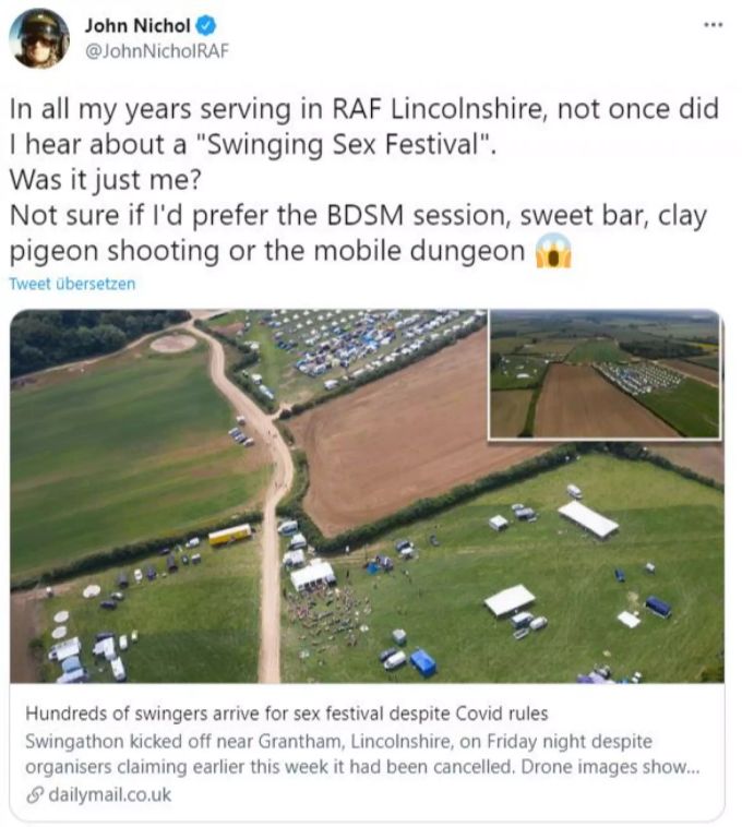 Trotz Corona-Beschränkungen sind hunderte Swinger dieses Wochenende bei einem Sex-Festival in England mit dabei. Coronavirus Swingathon