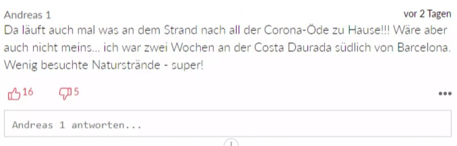 Andreas erinnert an die einsame Corona-Zeit zu Hause.