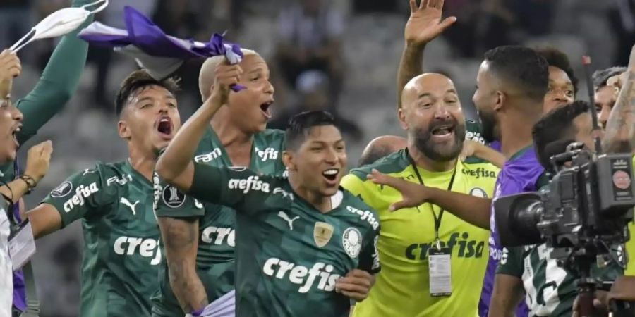 Palmeiras São Paulo hat erneut das Finale der Copa Libertadores erreicht. Foto: Washington Alves/Pool Reuters/AP/dpa