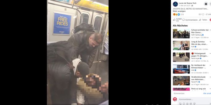 Neely wird von Penny zu Tode gewürgt. new york u bahn