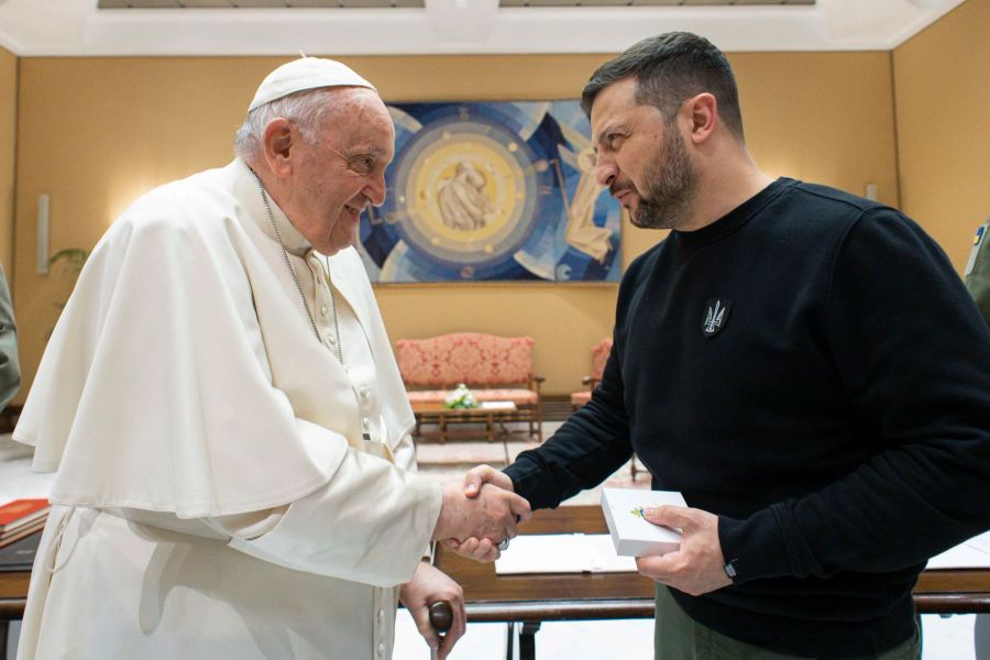 Anschliessend stand ein Treffen mit dem Papst an.