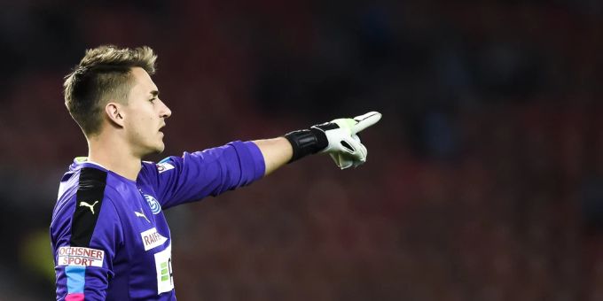 Joël Mall im Trikot von GC im Jahr 2017. Joël Mall