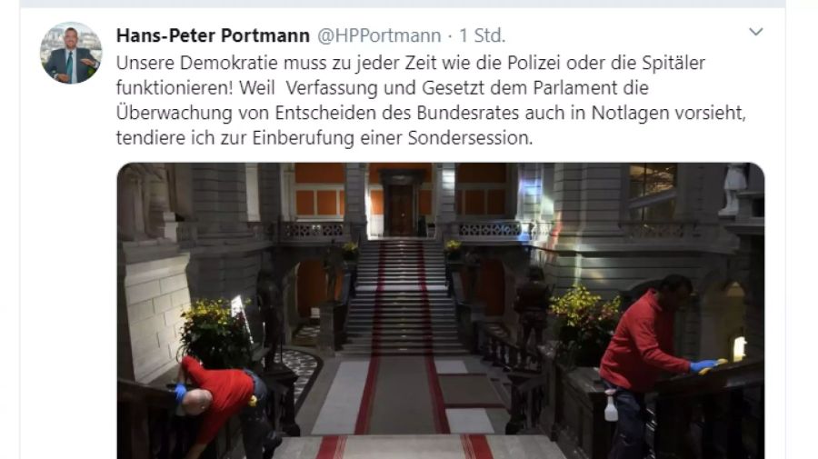 FDP-Nationalrat Hans-Peter Portmann.