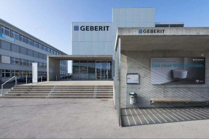 Der Hauptsitz der Geberit-Gruppe in Rapperswil-Jona SG. geberit Hauptsitz coronavirus