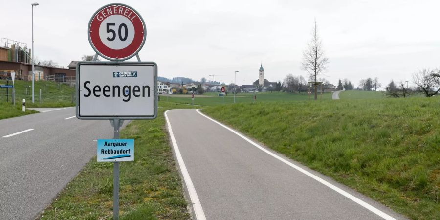 Die Ortschaft Seengen in der Region Lenzburg.